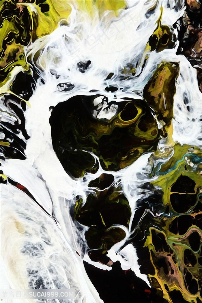 抽象水彩艺术油画挂画