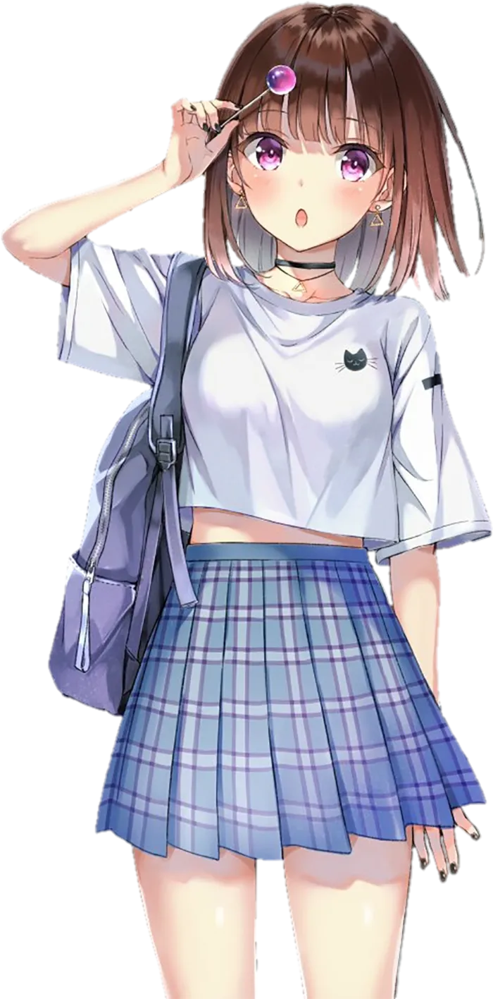 百褶裙可爱女孩素材人物