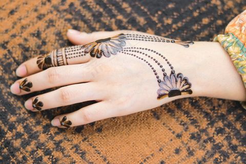 手掌背纹身图案图片