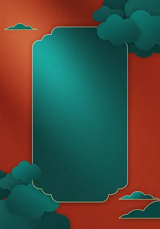 中式古典国潮来袭海报展板宣传背景图PSD设计PS模板素材