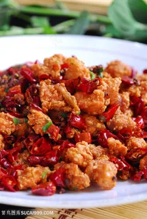 辣子香鸡中华美食摄影图 辣子香鸡中华美食摄影图