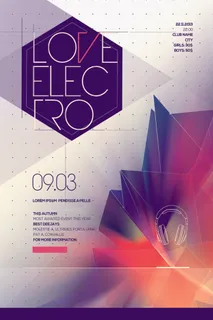 时尚炫彩科技商务海报