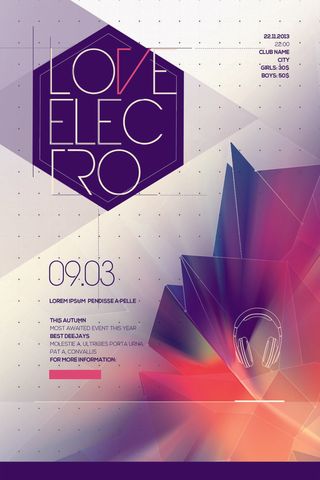 时尚炫彩科技商务海报