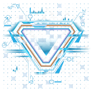 光芒六边形勋章科技kv主视觉