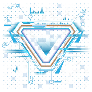 光芒六边形勋章科技kv主视觉