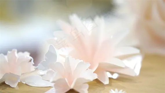 浅色调小清新手工玫瑰花素材高清图片