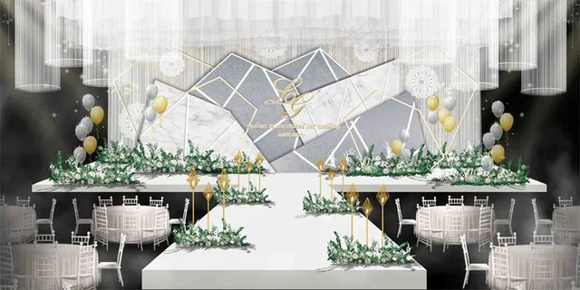 韩式白色婚礼效果图 韩式白色婚礼效果图