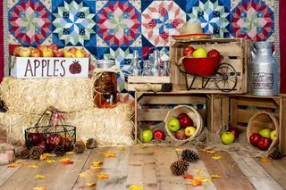 儿童照相拼接背景