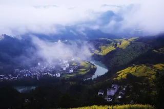 安徽石潭油菜花风景图片-第10张