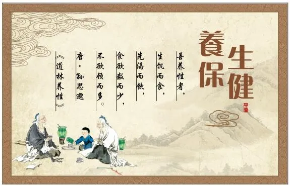 医中医养生保健古典展板养生保健1