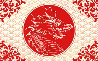 中国风古风国潮祥云旭日背景