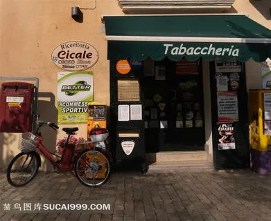 商店电车摄影背景图片