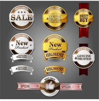 免抠豪华标签标贴