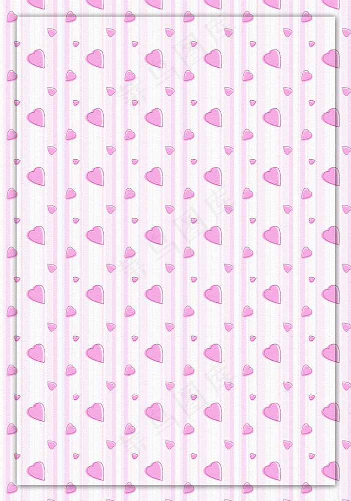 可爱粉色心形底纹图片