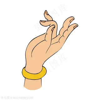 佛手png矢量右手手势图片