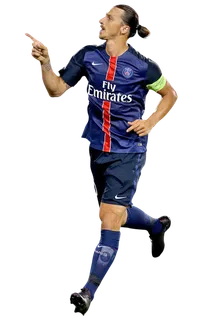 足球运动员踢球射门免抠