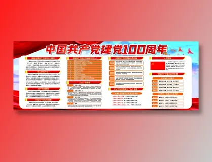 建党100周年展板