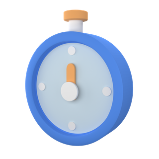 秒表简约3D数据png图标素材