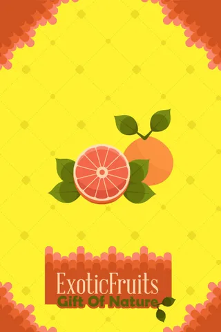 自然风景动物植物扁平矢量插画