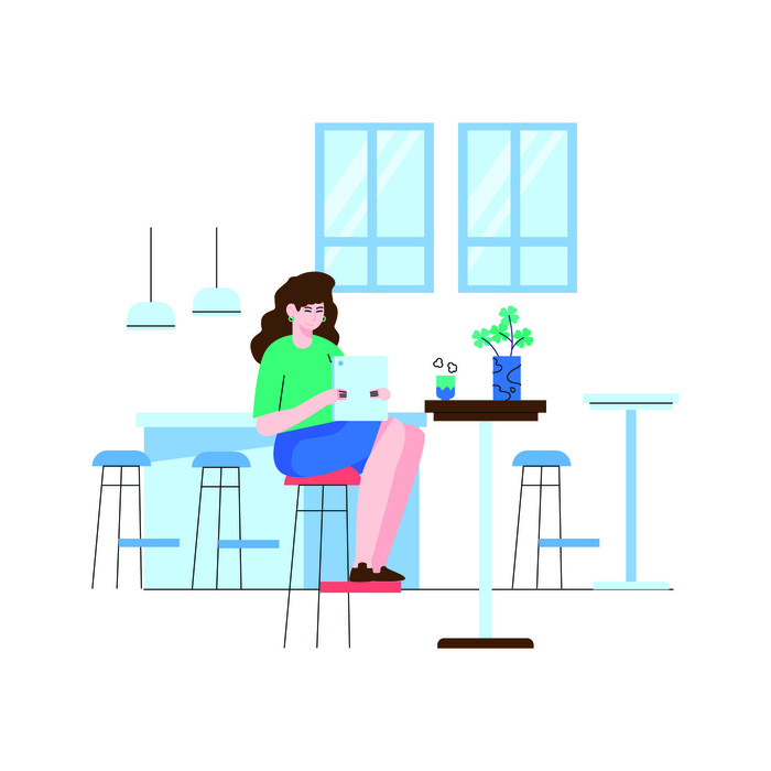 扁平化人物场景办公互联网等距ai矢量设计网页海报UI素材插画