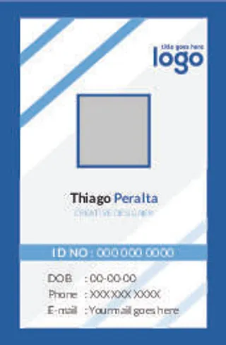 商务工作证名片