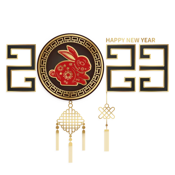2023红色兔年免抠素材