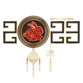 2023红色兔年免抠素材