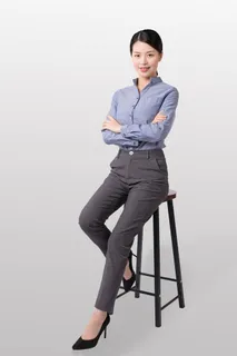 青色女性职业装 青色女性职业装