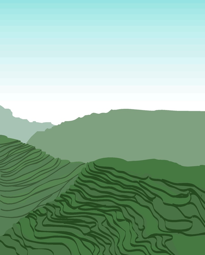 绿色卡通风动画动漫素描写实海报名片图片素材背景032