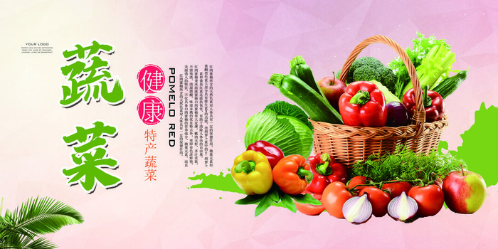蔬菜海报设计模板素材psd模版下载