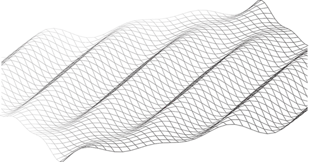 黑色波纹渐变线条科技电商免抠png