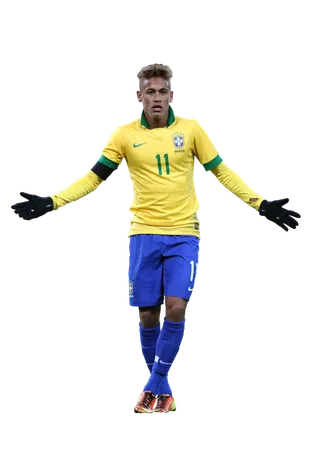 足球运动员踢球射门免抠