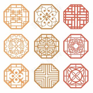 窗花剪纸 剪纸风元素