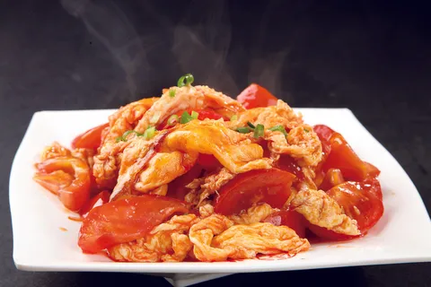 西红柿炒鸡蛋美食摄影图片 西红柿炒鸡蛋美食摄影图片