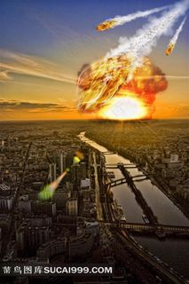 太阳背景下的地球素材