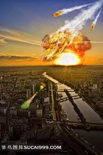 太阳背景下的地球素材