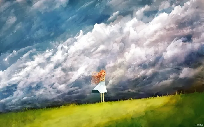 895草地少女