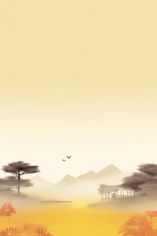 意境复古风节气背景