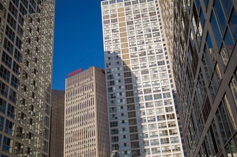 北京现代城风景图片摄影图片