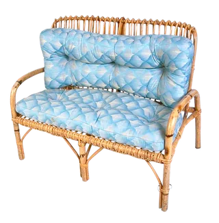 蓝色沙发椅椅子