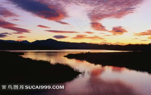 加利福尼亚唯美湖泊风景素材