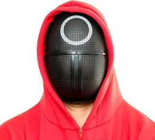 PNG鱿鱼游戏防护面具免抠