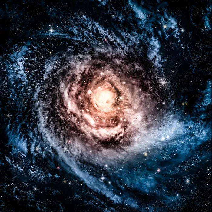 漩涡状绚丽星云高清图片