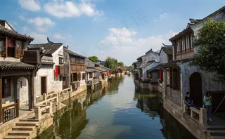 江苏无锡荡口古镇风景摄影