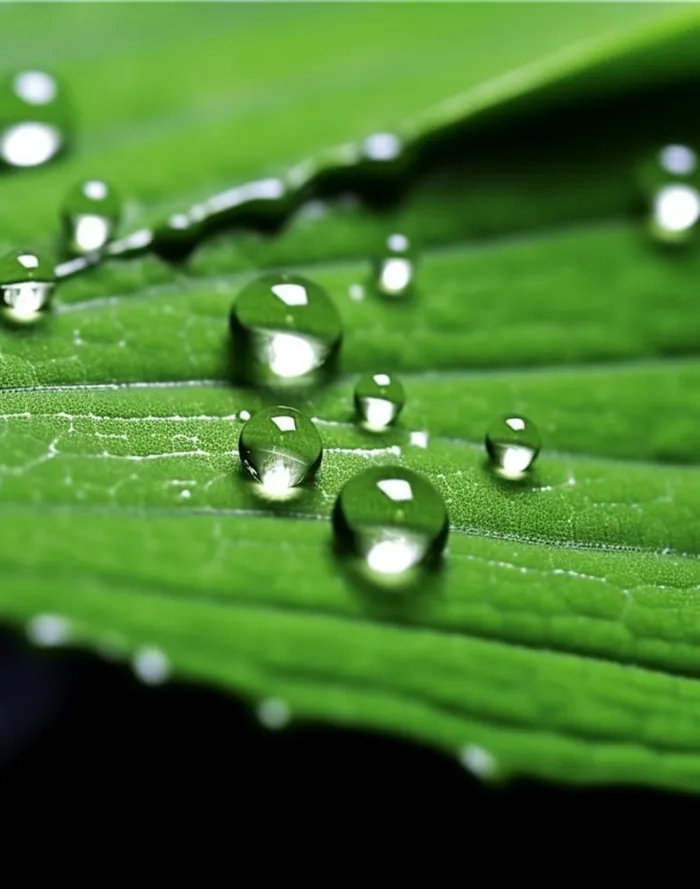 露珠绿叶摄影背景(896x1138)