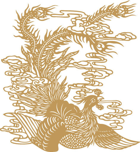 传统中国风古典宫廷龙凤吉祥喜庆图案图腾纹样矢量图设计素材