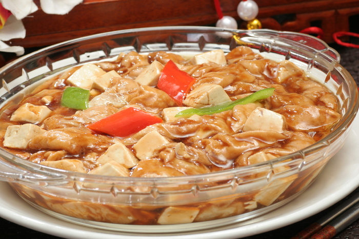 面筋烧豆腐 (1)