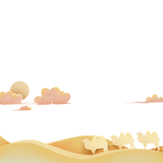 清明元素古风中式清明节山水画中国风绿色