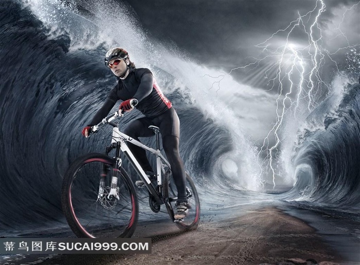 创意自行车运动高清图片