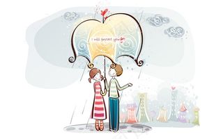 漫步蒙蒙细雨中